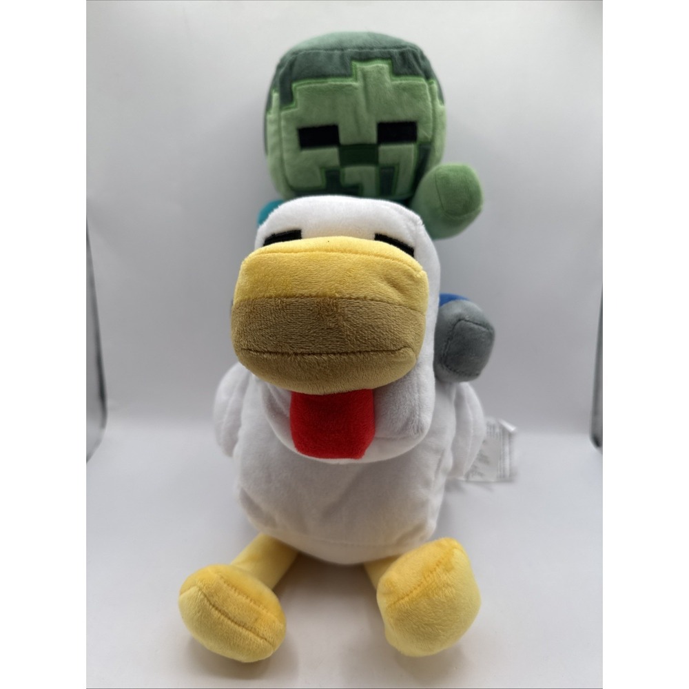 Minecraft Chicken Jockey Plush Toy Stuffed Animal Large